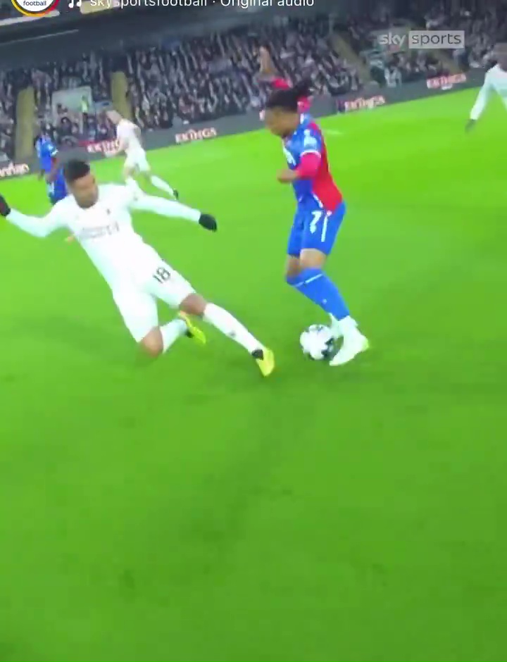 Never-before-seen ref cam footage had a front row seat for a Casemiro tackle attempt against Michael Olise