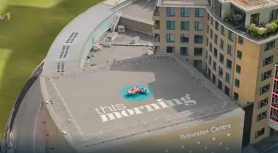 It took the hosts seven minutes to be cherry picked to the ITV studio rooftop