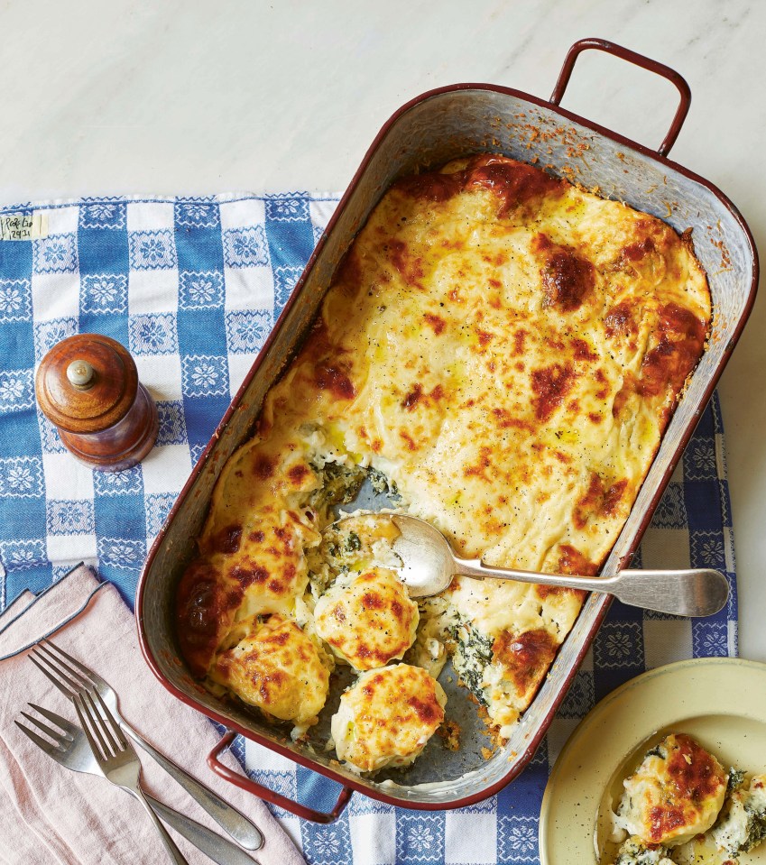 You can use your favourite vegetables for the filling for the baked ricotta balls