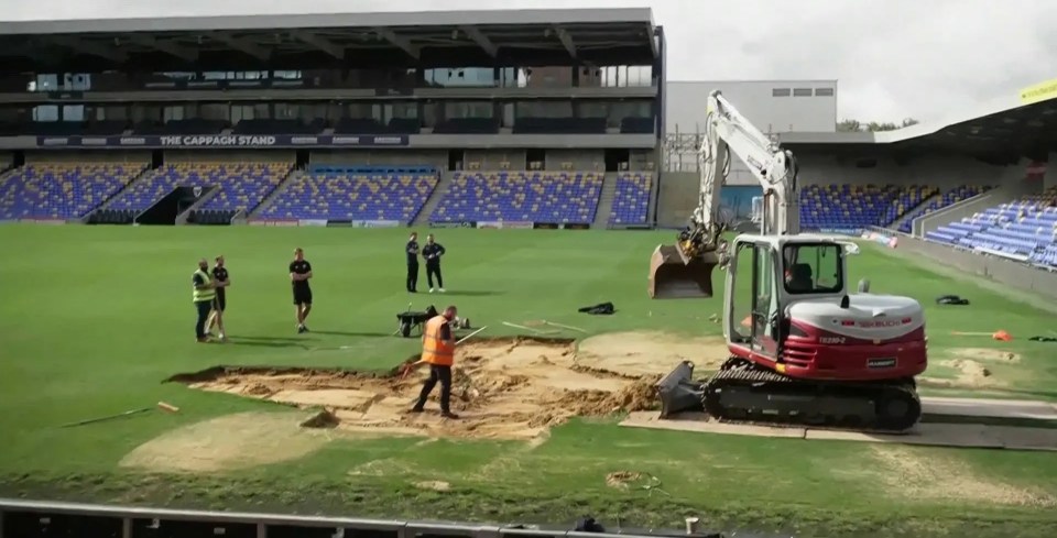 Wimbledon have pumped a remarkable amount of water out of their pitch