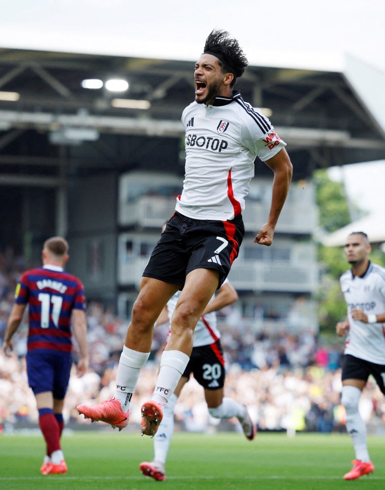 Fulham star Raul Jimenez opened the scoring against Newcastle