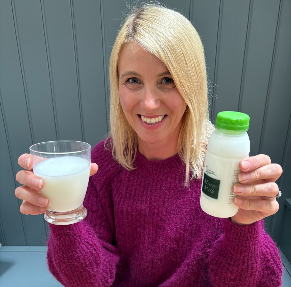 Lynsey Hope tries horse milk