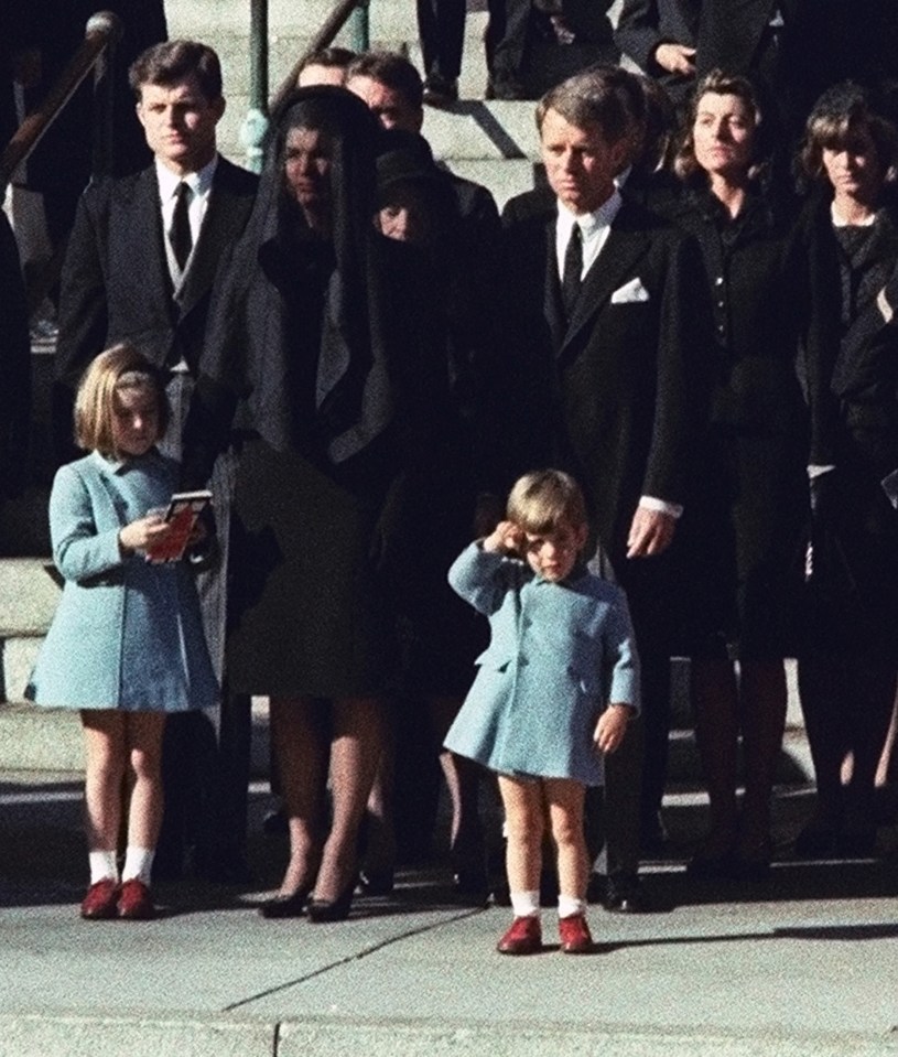 The Kennedy clan mourning the death of the President