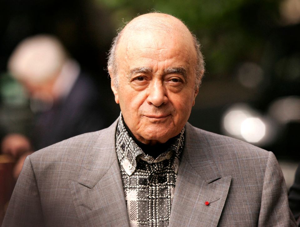 Mohamed Al Fayed has been accused of raping five women and sexually assaulting others