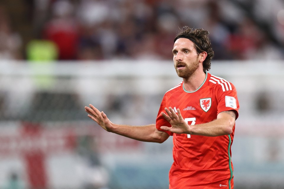 Joe Allen last featured for Wales at the 2022 World Cup