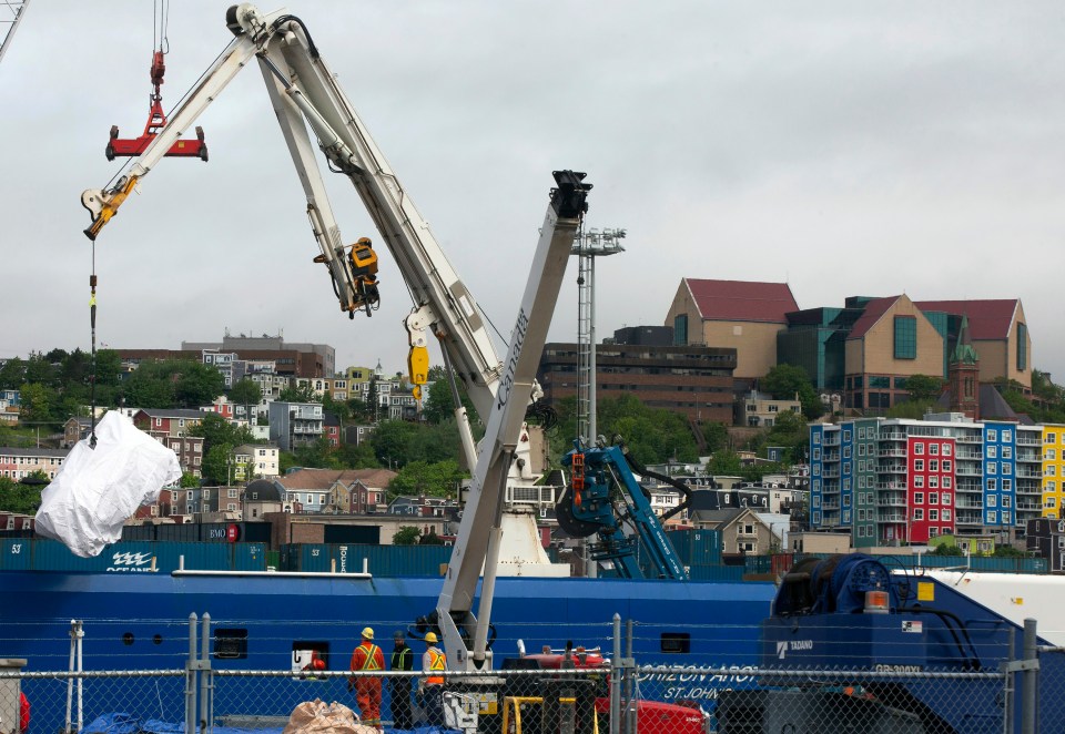 Debris from the sub was recovered from the ocean floor