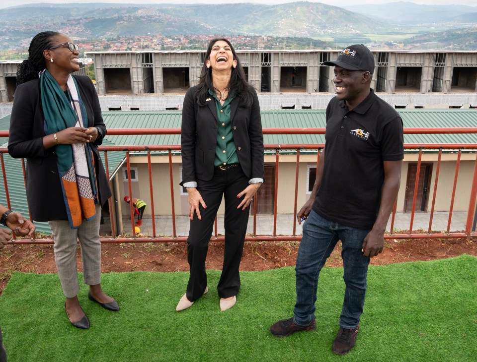 Suella Braverman visits Kigali last year