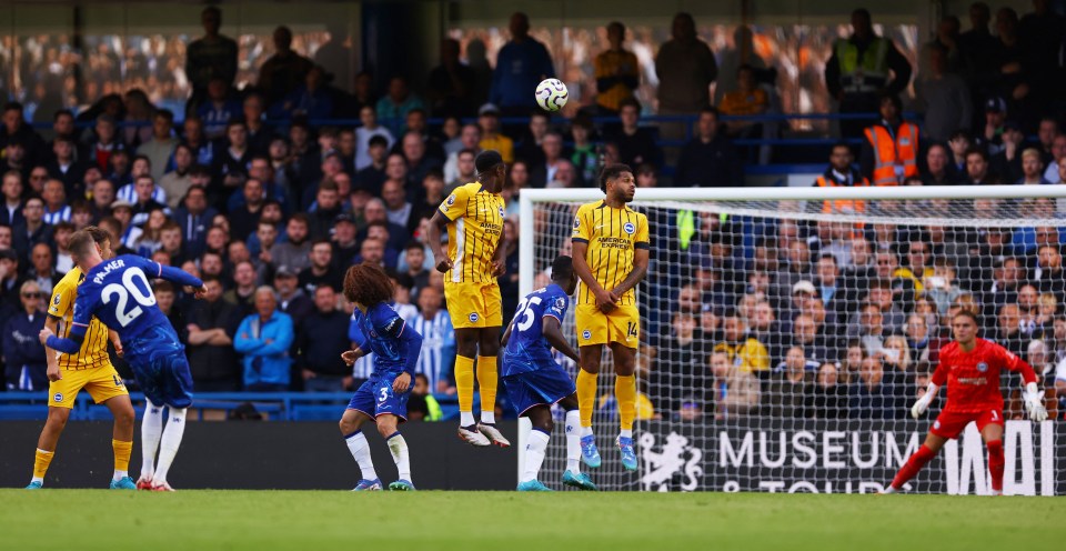 Palmer curled in a special free-kick to complete the hat-trick