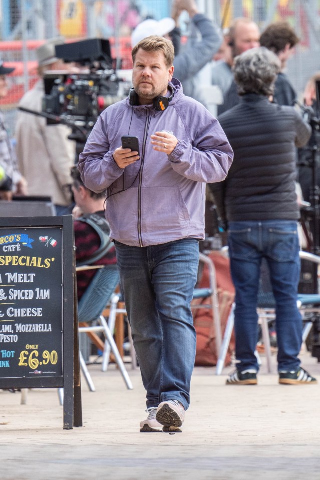 The plot line was accidentally captured in photos of star James Corden holding his script