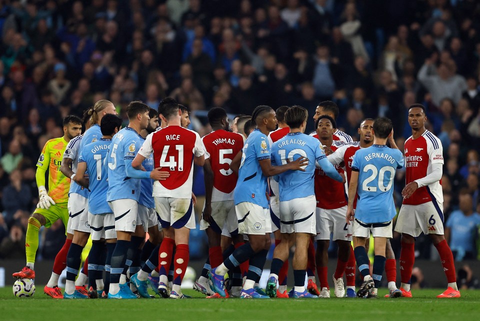 City's equaliser sparked ugly scenes at the final whistle