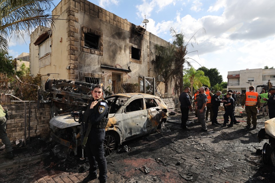 Damage caused by the Hezbollah strike