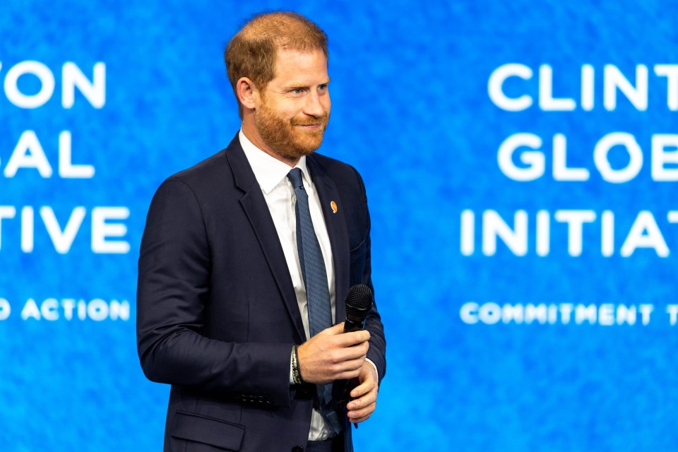 Prince Harry spoke about social media’s impact on children’s mental health at the Clinton Global Initiative (CGI) on September 24, 2024 in New York