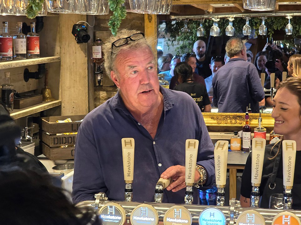 Jezza admitted that the new pub has been hard work