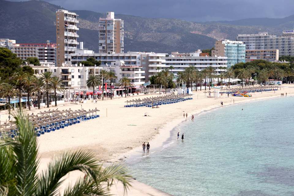 Three Brits have been arrested after kicking guests out of the hotel in Majorca