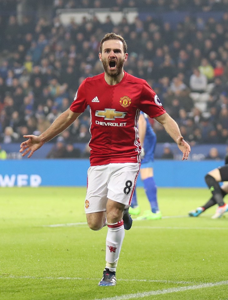 Juan Mata starred at Man Utd until 2022