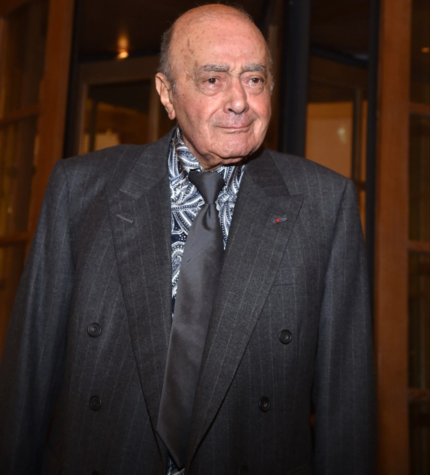 Al Fayed is accused of raping or attempting to rape a number of former staff