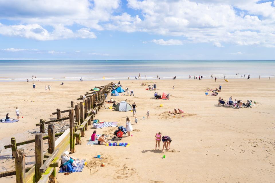 The body was discovered on Hornsea Beach earlier today