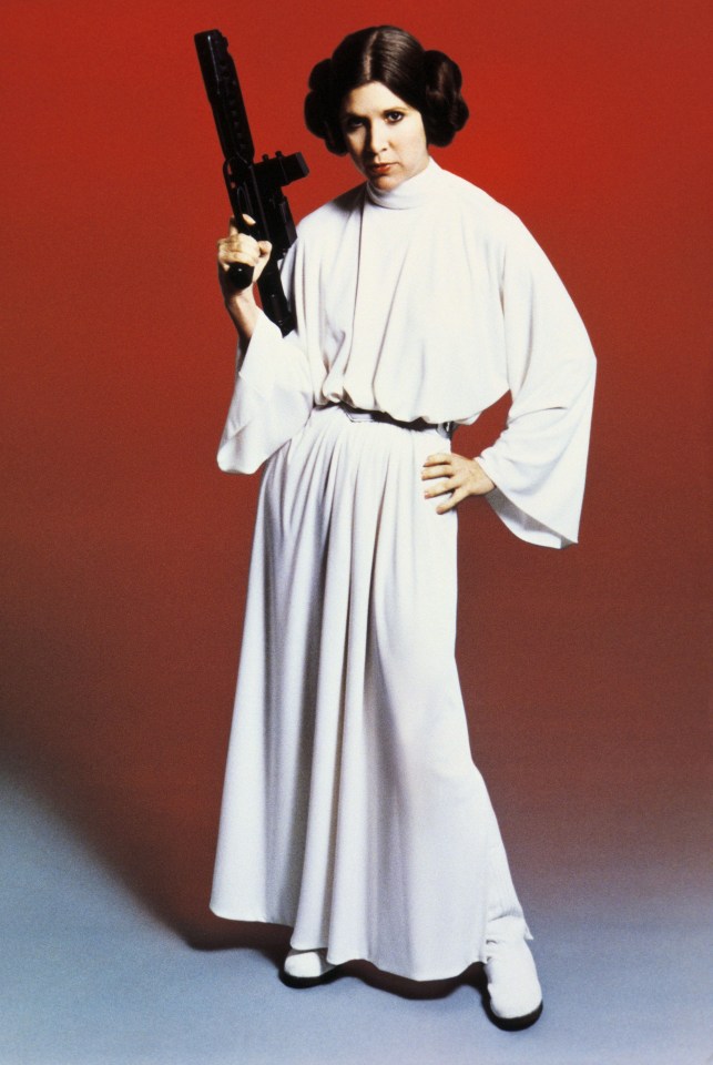 Claudia wore a similar dress to Carrie Fisher's iconic character