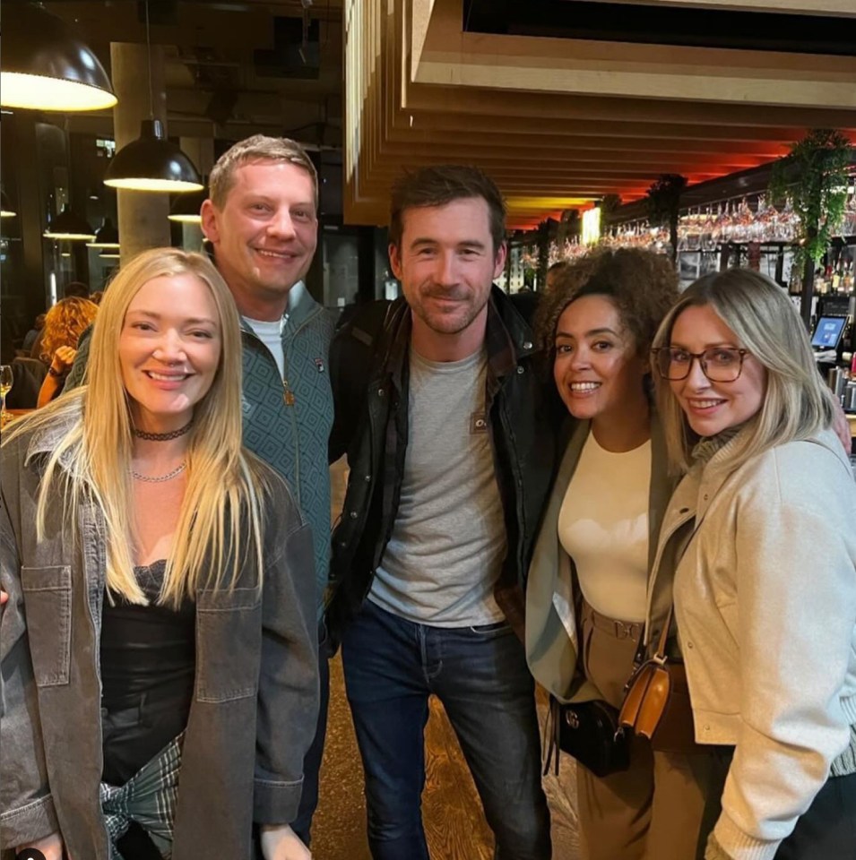 Gemma Merna staged a reunion with some of her fellow Hollyoaks stars