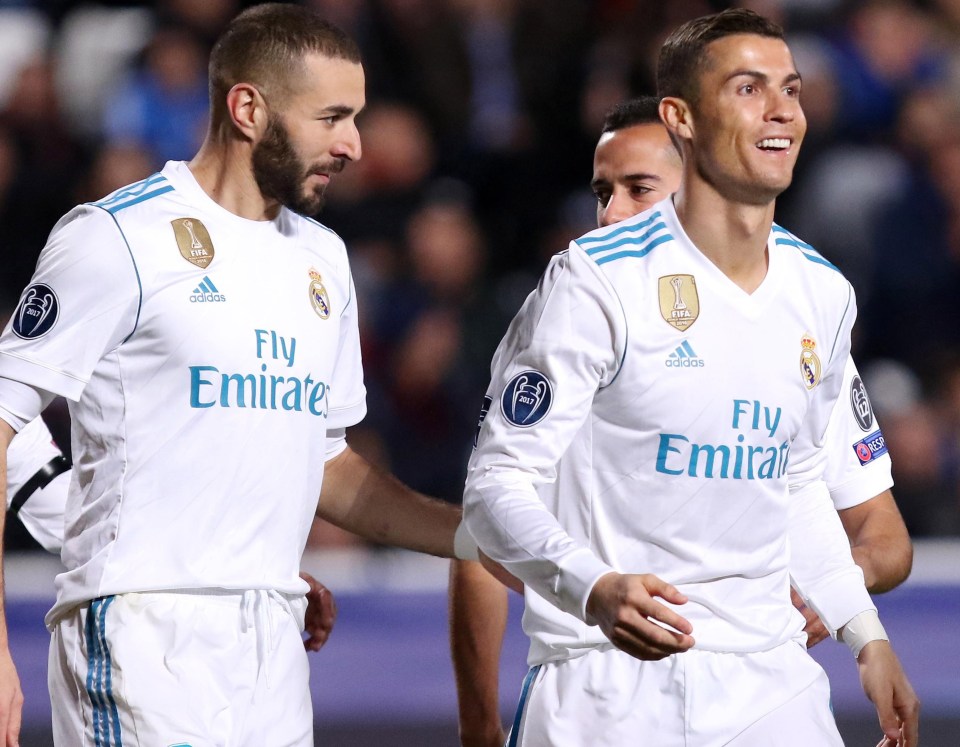 Benzema and Ronaldo spent nine years as Real Madrid team-mates