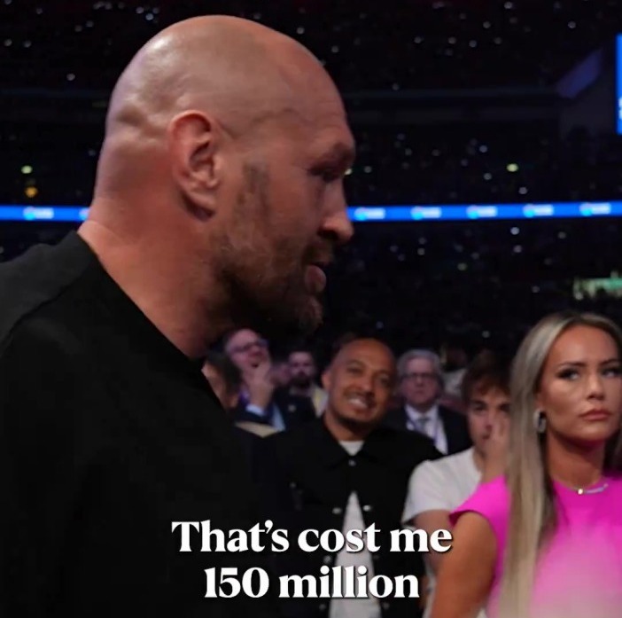 'That's cost me £150m, silly c**t', rants Tyson Fury in immediate aftermath to Anthony Joshua's KO vs Daniel Dubois, , "That's cost me £150 million!" , , Tyson Fury's immediate reaction to AJ getting KO'd , , #JoshuaDubois