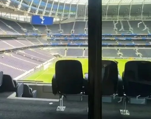 It boasts an incredible view of the pitch and stadium