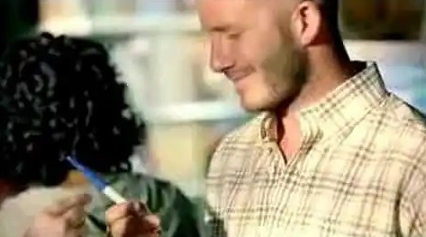 David Beckham promoted Sharpies