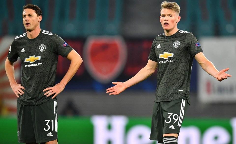 Nemanja Matic, left, has criticised Manchester United selling Scott McTominay