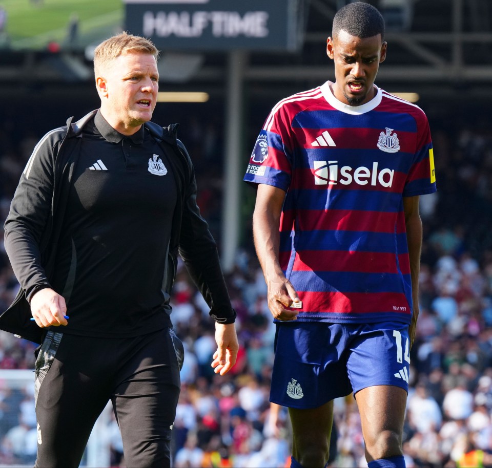 Eddie Howe has defended his decision to play Alexander Isak with a broken toe