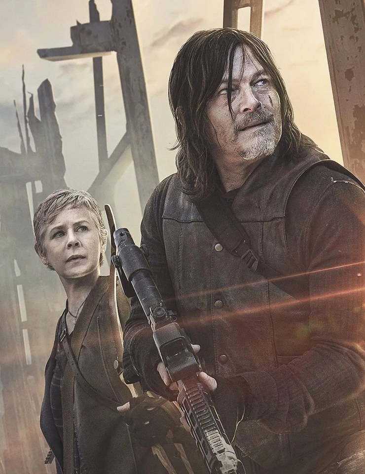 a poster for daryl dixon the book of carol