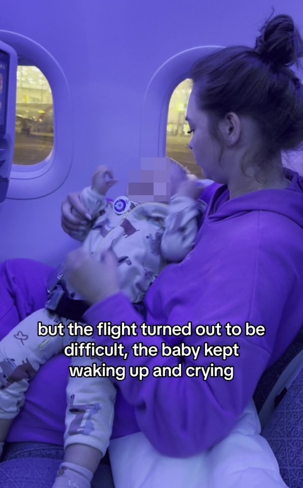 A couple came under fire after taking their sick baby on a long-haul flight despite his fever