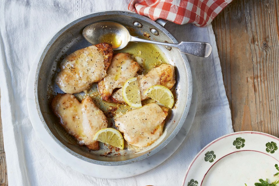 This cheesy lemon scaloppine recipe should take just 15 minutes to cook