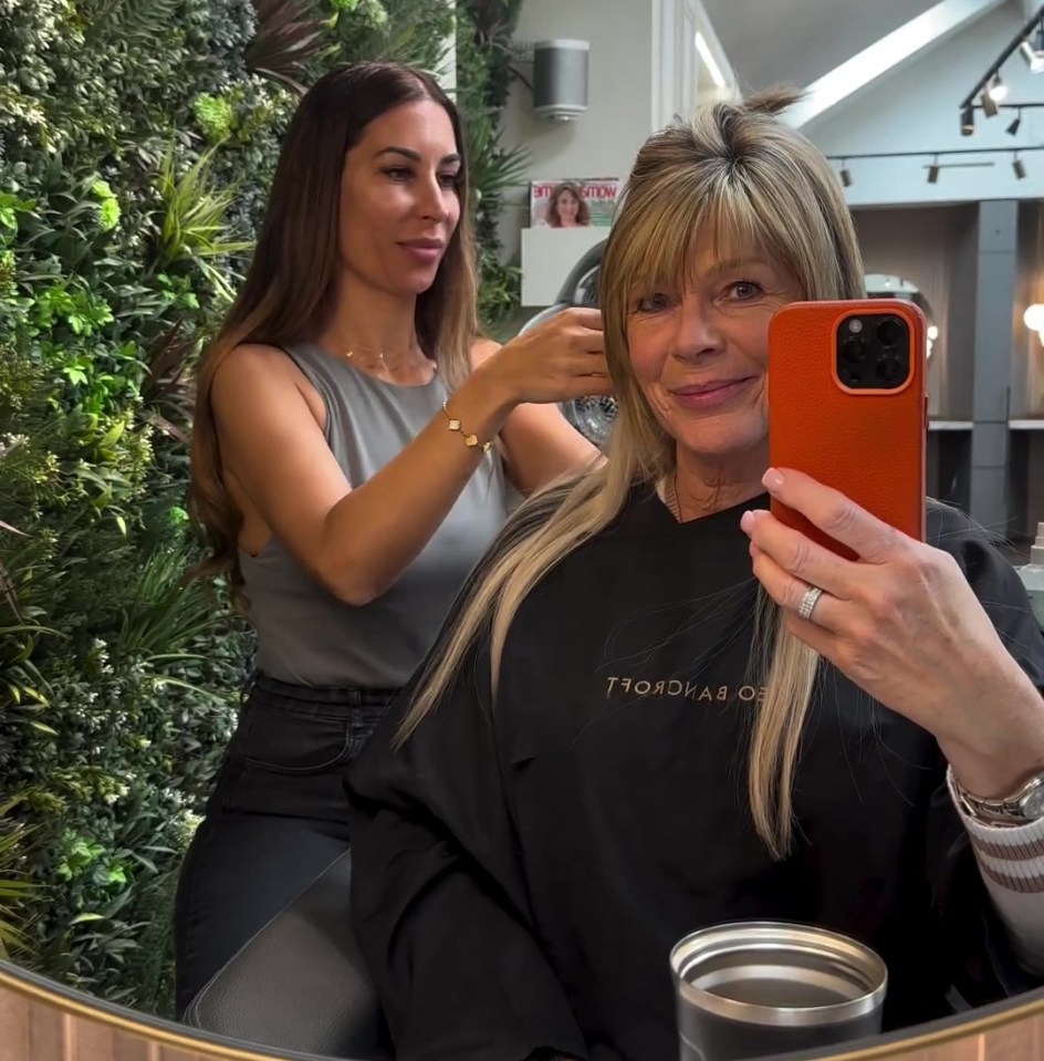 Following the breakup, the stunner has been treating herself to visits to the hairdresser