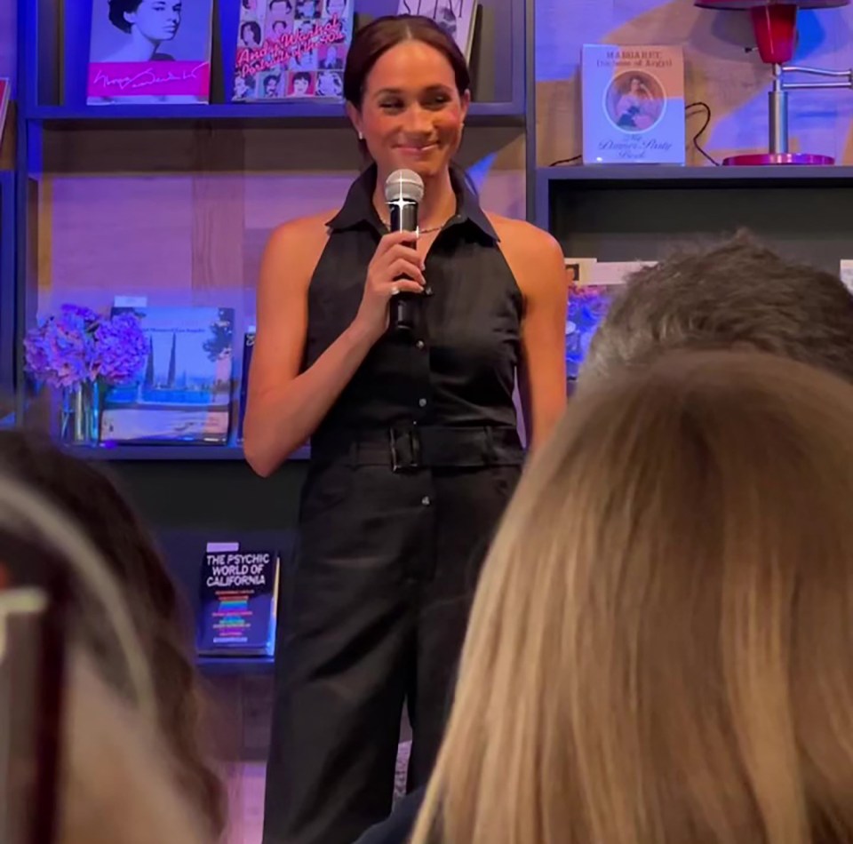 Meghan at the Godmothers bookshop in Summerland, California