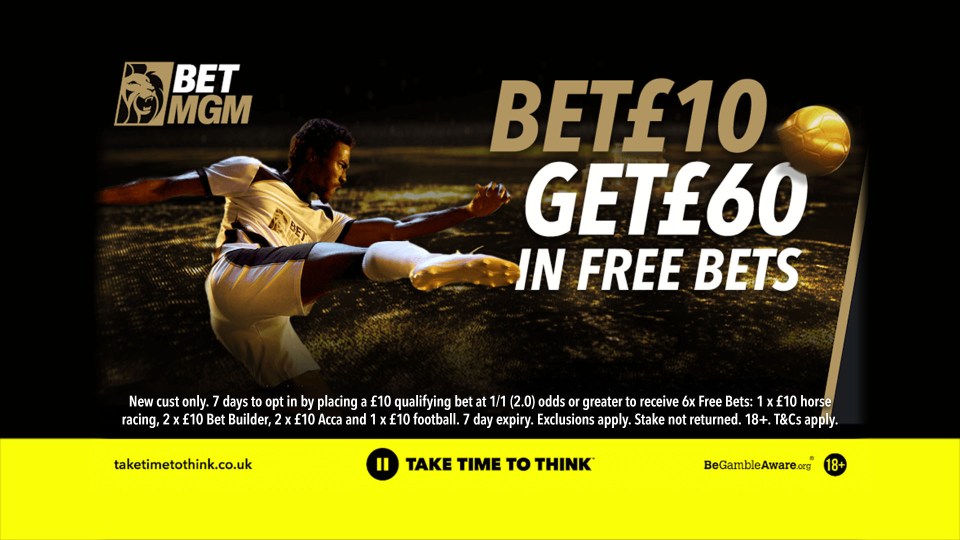 Get England to win both halves against Finland and Saka to score at 14/1 at BetMGM