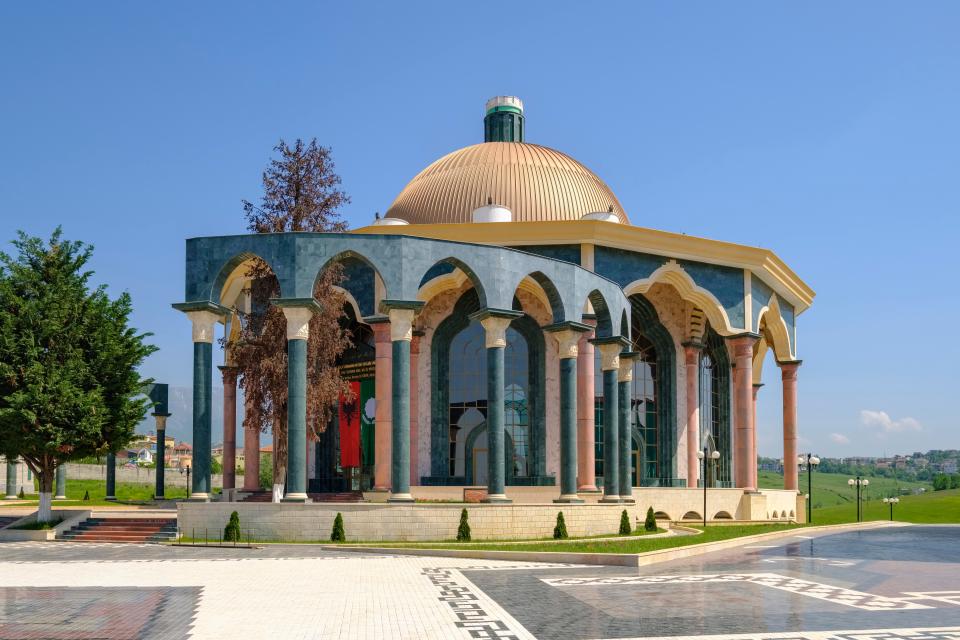 A mosque seen in capital city Tirana