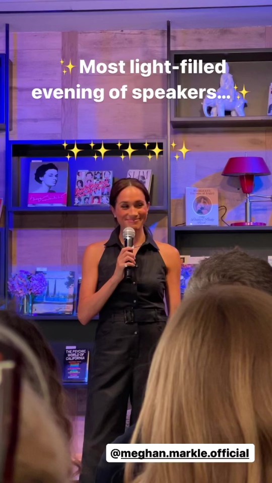 Meghan Markle spoke at Oprah Winfrey's book club