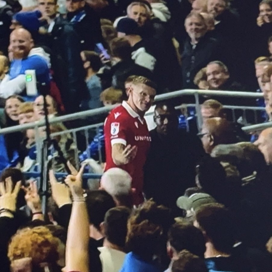 He then appeared to perform an X-rated gesture towards the Birmingham fans after being subbed off