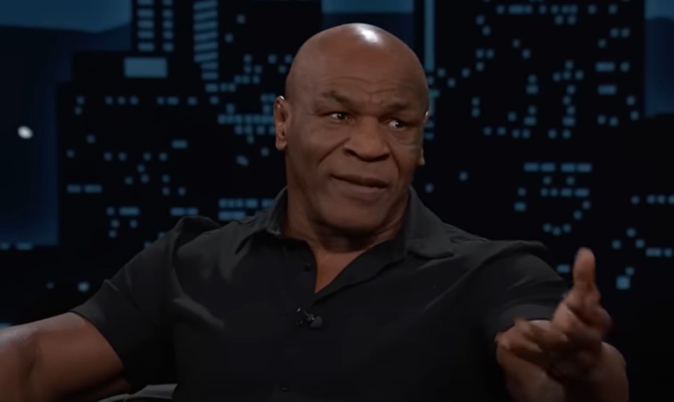 Mike Tyson appeared on Jimmy Kimmel's show ahead of his fight with Jake Paul