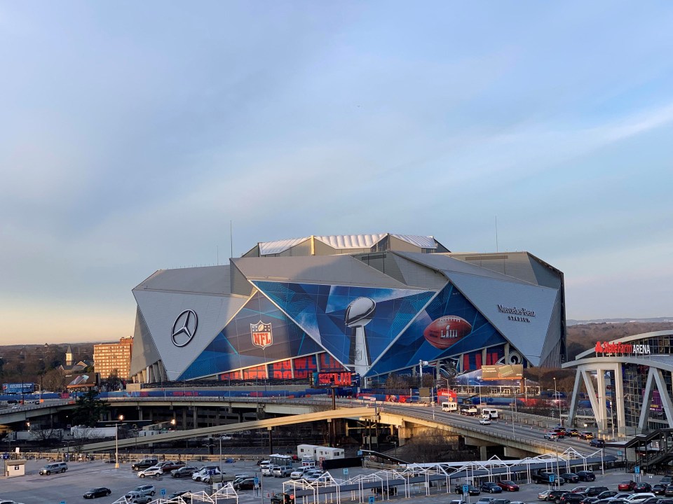 The Atlanta's Falcon's £1.2bn home - Mercedes-Benz Stadium - will be one arena used for the tournament