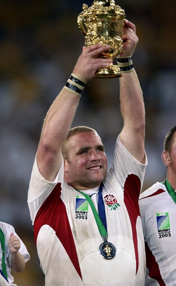 Phil Vickery won the 2003 Rugby World Cup with England