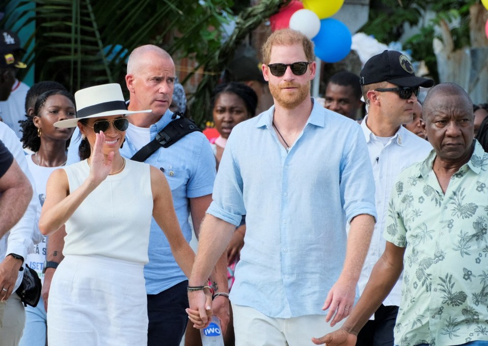 Although the two were pictured together in San Columbia last month, Meghan will not be joining him on his birthday trip