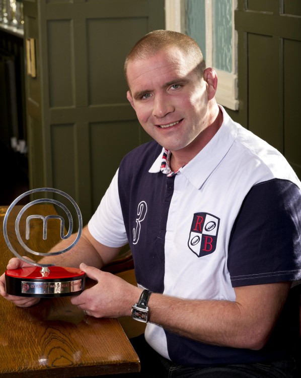 Vickery with his Masterchef gong in 2011