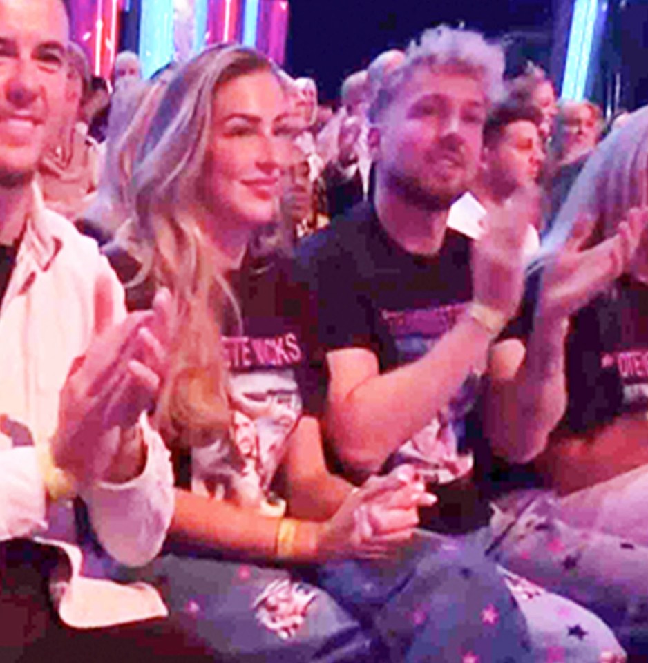 Zara and Sam in the audience supporting Pete on Strictly