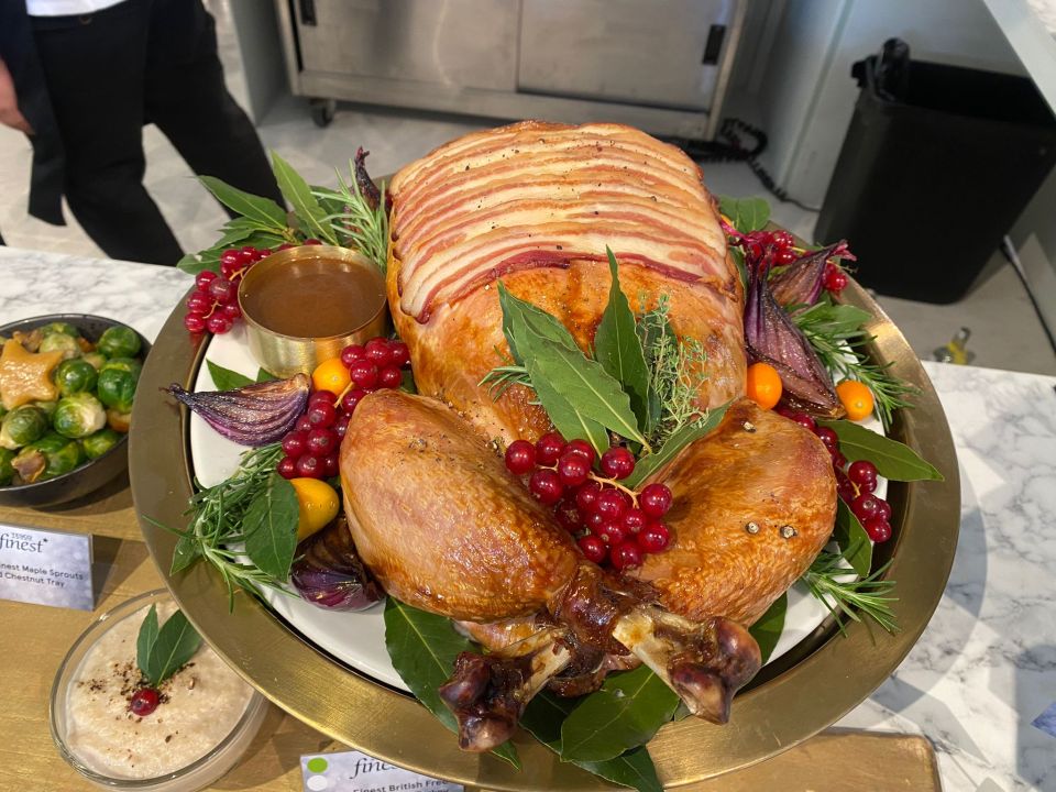 The easy carve turkey with a pork, cranberry and chestnut stuffing