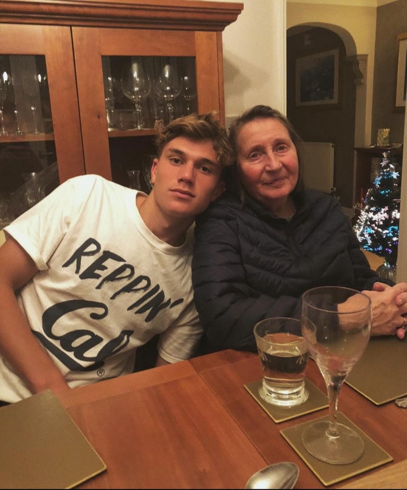 Draper with his gran Brenda last year