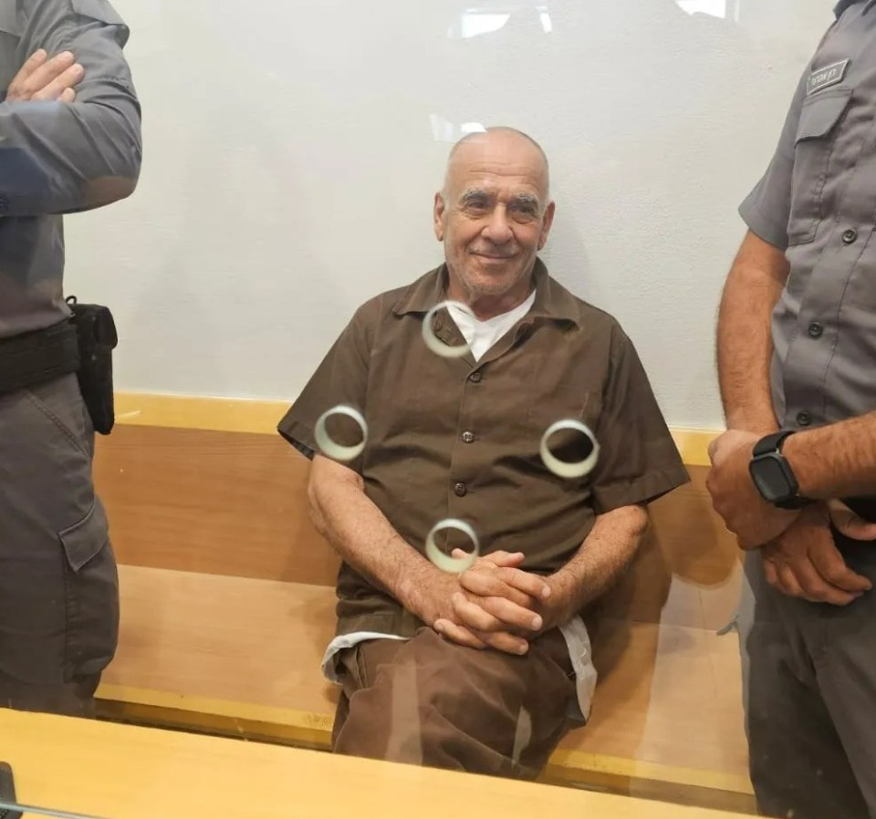 Moti Maman, 73, was seen smirking after Israeli authorities foiled his plot to assassinate Benjamin Netanyahu