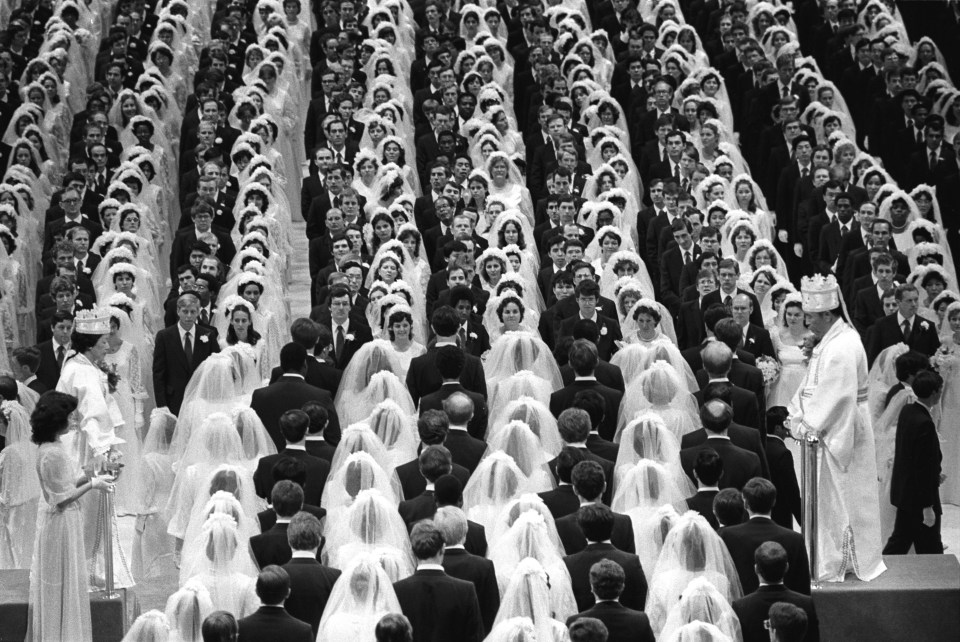 Fran and Yoshi were among the couples at a mass-wedding in Madison Square Garden, New York City, in 1982