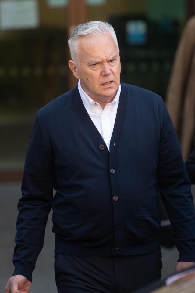 Huw Edwards leaving court on Monday