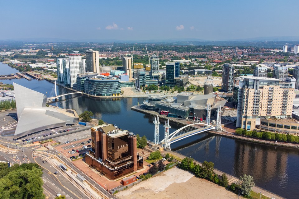 The Salford Quays is already home to a number of landmarks such as the Millennium Bridge, Lowry Centre and MediaCity